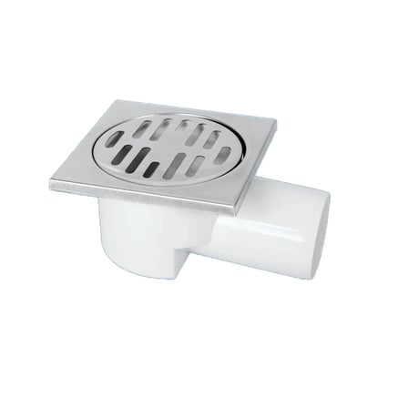 Mey İthalat® Gama Melez Yer Süzgeci 50 mm Yandan Çıkışlı 10x10 cm