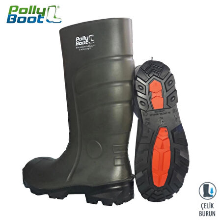 CEYLAN ADAM Pollyboot Vega 43 Numara Çelik Burunlu Çizme Poliüratan
