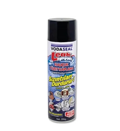 Vodaseal Leak Fix Kauçuk İzolasyon Spreyi 396 gr Siyah