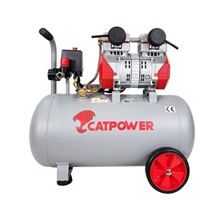 CEYLAN ADAM Cat Power 1154 50 Litre Yağsız Sessiz Hava Kompresörü 2 Hp