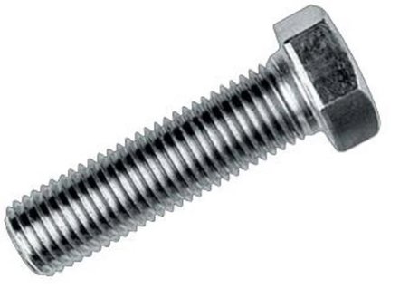 Mey İthalat® M8X10 Civata DIN 933 8,8 Beyaz Tam Paso ( 10 Adet)