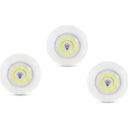 Mey İthalat® Kablosuz Uzaktan Kumandalı 3lü Led Lamba Seti