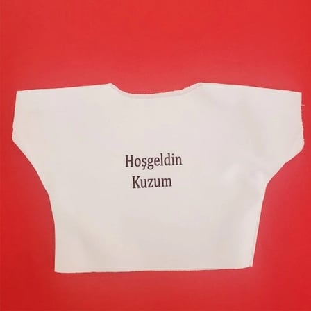 Mey İthalat® Hoşgeldin Kuzum Yazılı Oyuncak Tişörtü