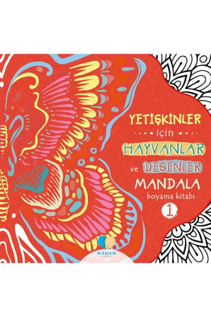 Yetişkinler Için 2 Adet Hayvanlar Ve Desenler Mandala Kitabı