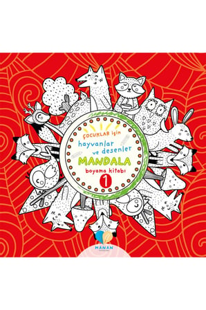 Çocuklar Için 2 Adet Hayvanlar Ve Desenler Mandala Kitabı