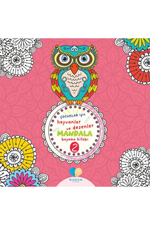 Çocuklar Için 2 Adet Hayvanlar Ve Desenler Mandala Kitabı