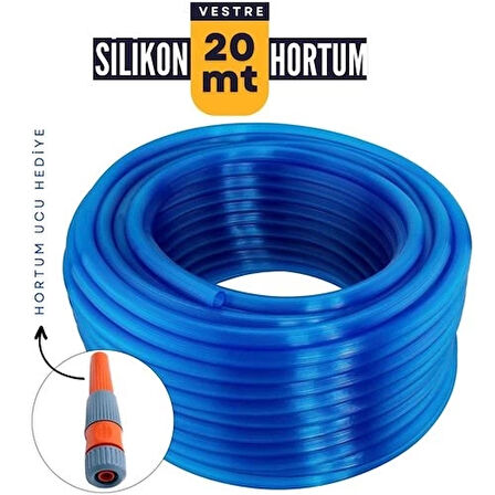 CEYLAN ADAM   20 Metre Silikonlu Bahçe Hortumu Sulama Aparatı HEDİYELİ