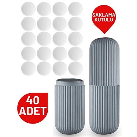 CEYLAN ADAM  40 Adet Tablet Güve Topu Naftalin Kutulu Set