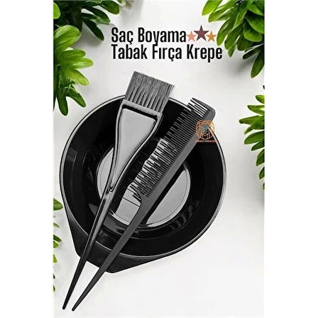 CEYLAN ADAM Saç Boyama Tabak Fırça Krepe Tarak Seti