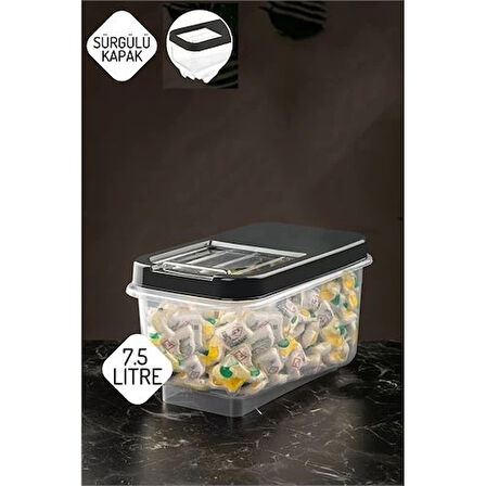 CEYLAN ADAM  Reagan Tablet ve Deterjan Saklama Kutusu 7.5 lt ANTRASİT