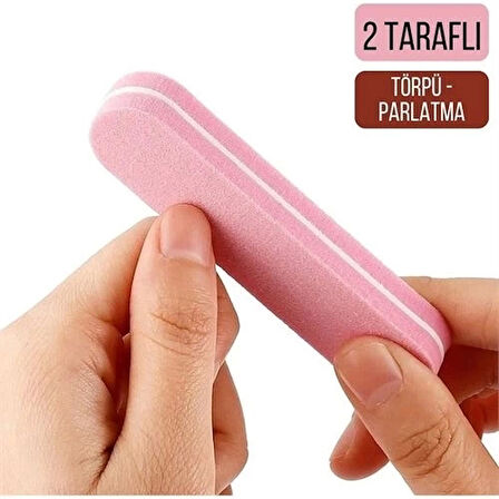 CEYLAN ADAM  Mini Tırnak Törpü ve Parlatma Blok Sünger 2 Yüzey