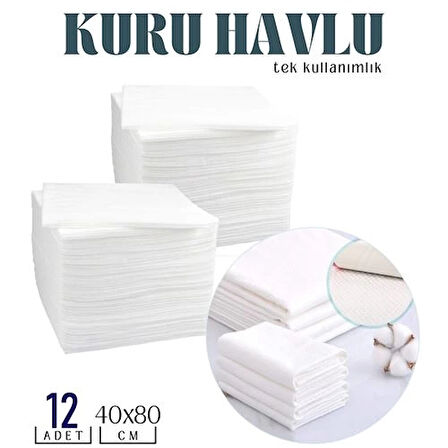 CEYLAN ADAM Tek Kullanımlık Kuru Havlu Çok Amaçlı 40X80 CM 12 Adet