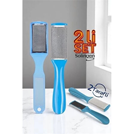 CEYLAN ADAM  Topuk Törpüsü - Topuk Rendesi 2 li Set 2 Yüzeyli Solingen Professional