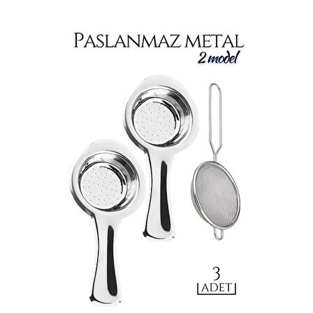 CEYLAN ADAM 3 lü Set Metal Çay Süzgeci Cabrera Design