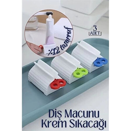 CEYLAN ADAM  Diş Macunu Krem Sıkacağı 3 lü Set Tuppo Design
