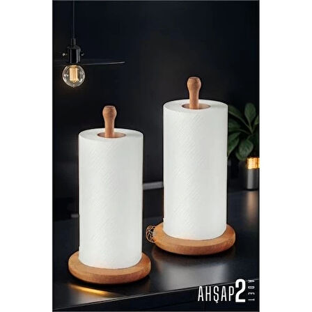 CEYLAN ADAM  Havlu Kağıt Tutucu Ahşap 2 ADET