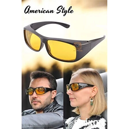 CEYLAN ADAM  Güvenli Gece Sürüş Görüş Gözlüğü Sis Far Işık Önleyici Anti-Fog Gözlük