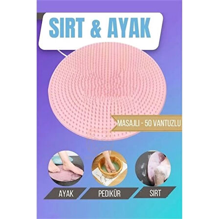 CEYLAN ADAM Sırt Kesesi Vantuzlu Ayak Kesesi Masajlı