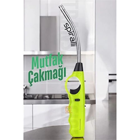 CEYLAN ADAM  Spiralli Mutfak Çakmağı Barbekü Mangal Mum Çakmağı