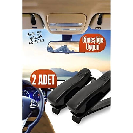 CEYLAN ADAM  Araç Gözlük Tutucu Güneşliğe Uygun Mini 2 ADET