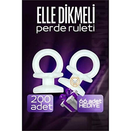 CEYLAN ADAM Elle Dikmeli Perde Düğmesi Perde Ruleti 266 ADET