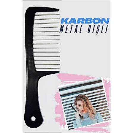 CEYLAN ADAM  Metal Dişli Masaj Etkili Saç Açma Tarağı