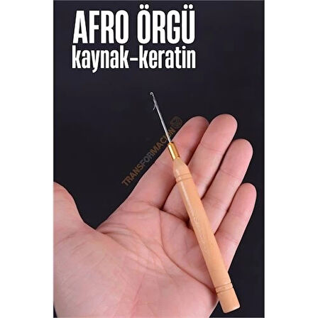 CEYLAN ADAM  Afro Örgü İğnesi Saç Kaynak Keratin Tığı