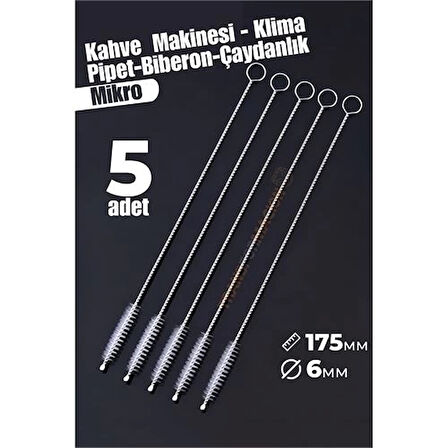 CEYLAN ADAM Mikro Fırça Klima Biberon Pipet Fırçası 5 Adet