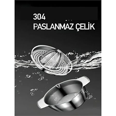 CEYLAN ADAM Limon Sıkacağı 304 Paslanmaz Çelik Meyve Sıkacağı  Profesyonel