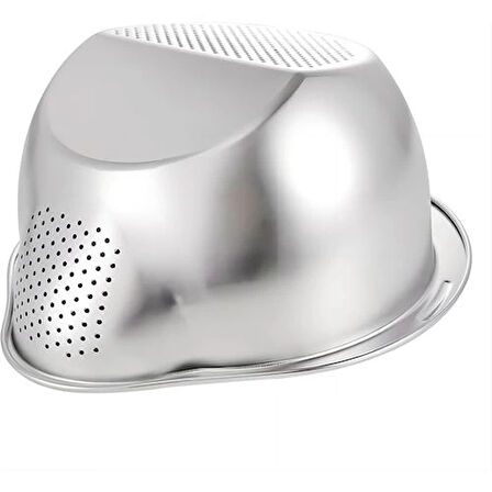 CEYLAN ADAM Inox Süzgeç Pirinç Makarna Salata Süzgeci 304 Paslanmaz Çelik 2 ADET