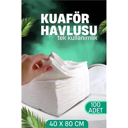 CEYLAN ADAM Tek Kullanımlık Kuaför Havlusu - Berber Havlusu Spa Havlusu Medikal Havlu 100 Ad