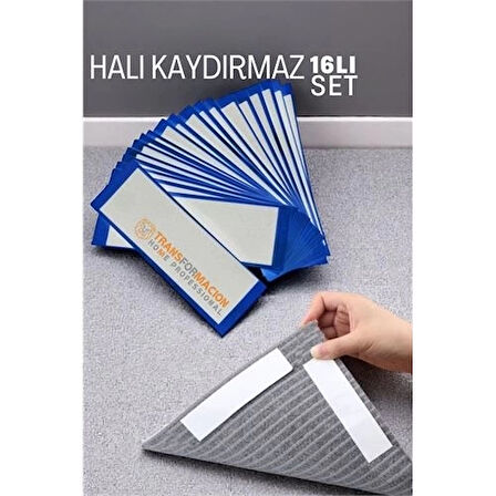 Halı Kaydırmaz - Halı Kilim Yolluk Kayma Önleyici Yapışkan 16 lı SET