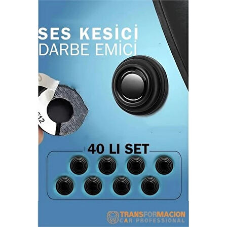 CEYLAN ADAM  Ses Emici Kauçuk Conta Kapı Bagaj Kaput Titreşim Kesici 40 LI SET