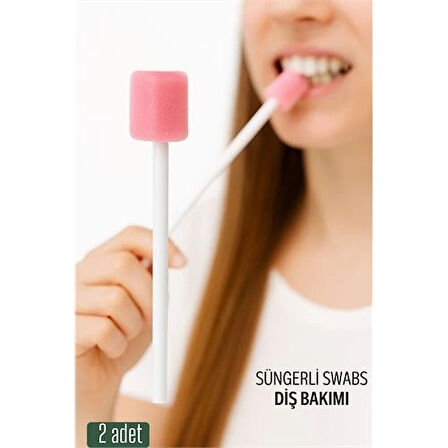 CEYLAN ADAM  Süngerli Swab - Ağız ve Diş Bakım Çubuğu - 2 Adet