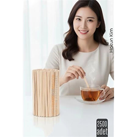 CEYLAN ADAM Ahşap Karıştırıcı Kaşık – 2500’lü Paket | Çay, Kahve ve Servis İçin Hijyenik ve Pratik!