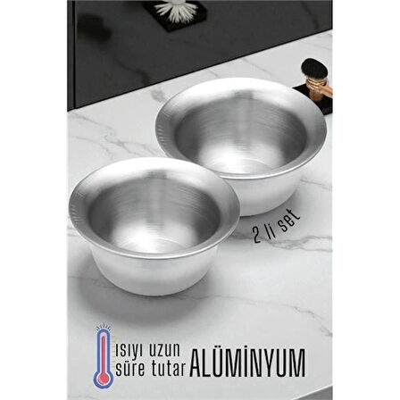 CEYLAN ADAM  Alüminyum Tıraş Tası 2 li SET