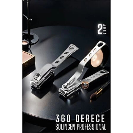 CEYLAN ADAM 360 Derece Tırnak Makası 2 ADET Solingen Profesyonel