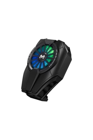 Mey İthalat® Dl06 Rgb Radyatör Telefon Soğutucu Fan - Siyah