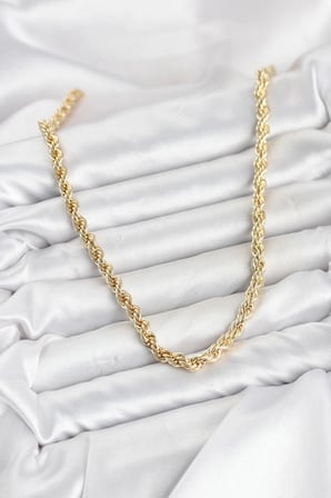 Mey İthalat® CM Burgu Model Gold Renk Pirinç 60 cm Kadın Kolye