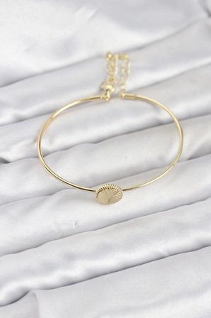 Mey İthalat® Gold Renk Pirinç Model Kadın Bileklik