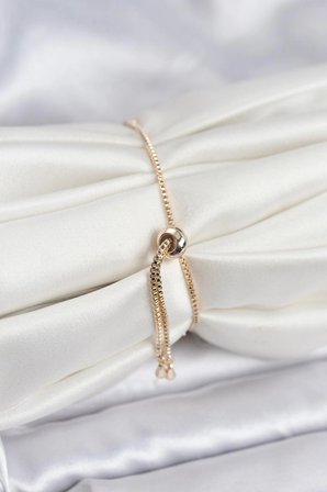 Mey İthalat® Gold Renk Zirkon Taşlı Yıldız Model Asansörlü Kadın Bileklik