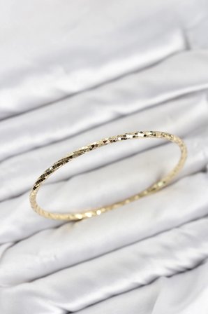 Mey İthalat® CM Gold Renk Lazer Kesim 65 mm Bilezik