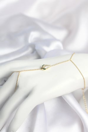 Mey İthalat® Gold Renk Yılan Model Pirinç Kadın Şahmeran