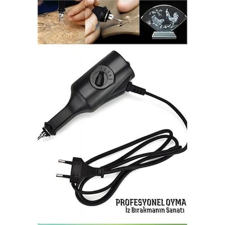 Mey İthalat® Elektrikli Gravür Kalemi – Metal, Cam, Ahşap İçin Profesyonel Oyma Aleti 722490