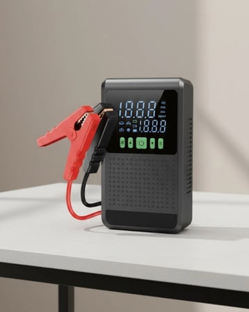 Mey İthalat® 12.000 Mah Şarjlı Araç Akü Takviye Ve Işıklı Hava Kompresörü