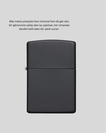 Mey İthalat® Tasarım Metal Çakmak Minimal Mat Yüzeyli Ve Şık Görünümlü