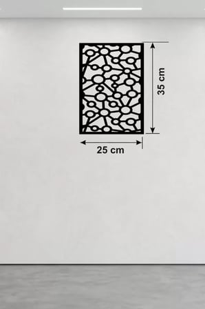 Modern Bağlantı Temalı Ahşap Duvar Tablosu - 25x35 cm Lazer Kesim Soyut Pano
