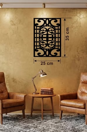 Osmanlı Motifli Dekoratif Ahşap Duvar Tablosu - 25x35 cm Lazer Kesim