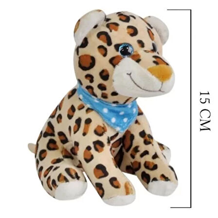 Peluş Leopar Oyuncak 15 cm