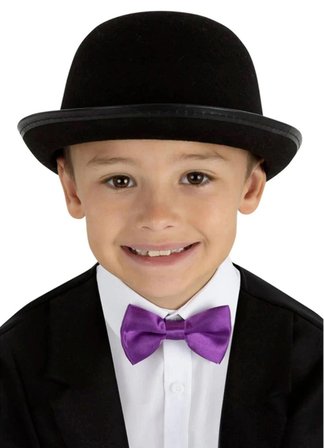 Mey İthalat® Charlie Chaplin Stil Çocuk Şapkası – Siyah Melon Parti Şapkası